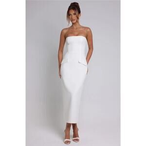 NEW Babyboo Roxanne Midaxi Dress Ivory Size Medium Cocktail Party Dress